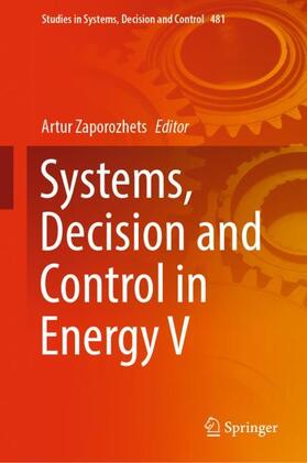 Zaporozhets |  Systems, Decision and Control in Energy V | Buch |  Sack Fachmedien