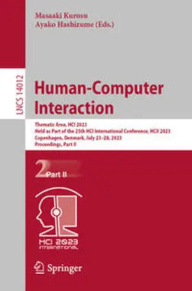 Kurosu / Hashizume | Human-Computer Interaction | E-Book | www.sack.de