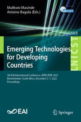Masinde / Bagula |  Emerging Technologies for Developing Countries | eBook | Sack Fachmedien