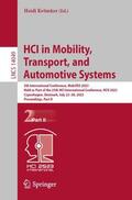 Krömker |  HCI in Mobility, Transport, and Automotive Systems | Buch |  Sack Fachmedien