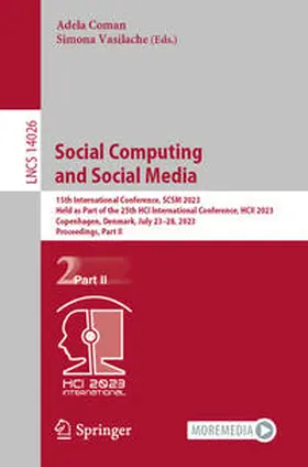 Coman / Vasilache |  Social Computing and Social Media | eBook | Sack Fachmedien
