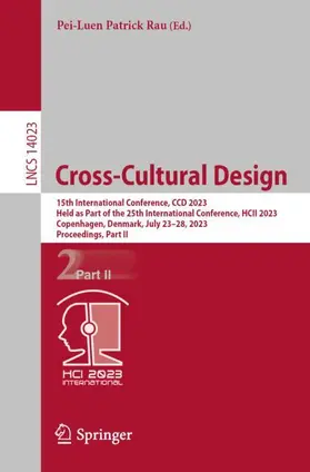 Rau |  Cross-Cultural Design | Buch |  Sack Fachmedien
