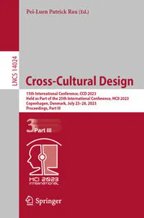 Rau |  Cross-Cultural Design | Buch |  Sack Fachmedien