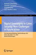 Skarmeta / Matheu / Canavese |  Digital Sovereignty in Cyber Security: New Challenges in Future Vision | Buch |  Sack Fachmedien