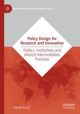 Acciai |  Policy Design for Research and Innovation | Buch |  Sack Fachmedien
