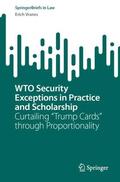 Vranes |  WTO Security Exceptions in Practice and Scholarship | Buch |  Sack Fachmedien