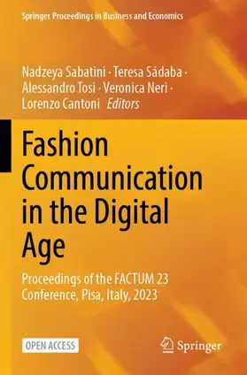 Sabatini / Sádaba / Cantoni |  Fashion Communication in the Digital Age | Buch |  Sack Fachmedien