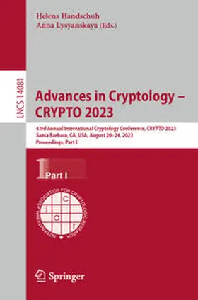 Lysyanskaya / Handschuh |  Advances in Cryptology - CRYPTO 2023 | Buch |  Sack Fachmedien