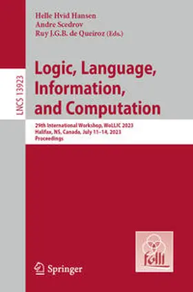 Hansen / Scedrov / de Queiroz | Logic, Language, Information, and Computation | E-Book | sack.de