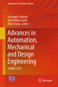 Carbone / Laribi / Jiang |  Advances in Automation, Mechanical and Design Engineering | eBook | Sack Fachmedien