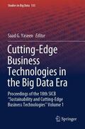 Yaseen |  Cutting-Edge Business Technologies in the Big Data Era | Buch |  Sack Fachmedien