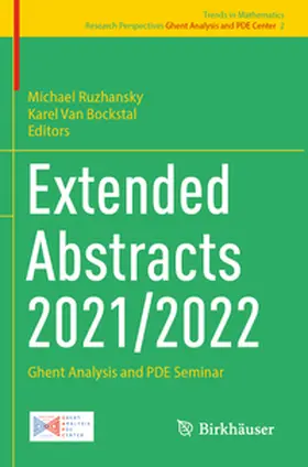 Van Bockstal / Ruzhansky |  Extended Abstracts 2021/2022 | Buch |  Sack Fachmedien