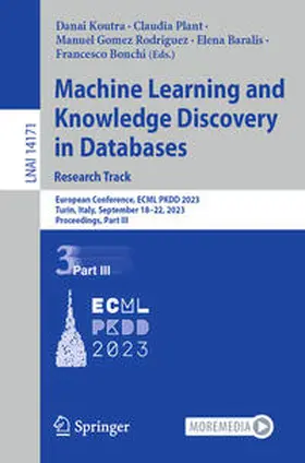 Koutra / Plant / Gomez Rodriguez | Machine Learning and Knowledge Discovery in Databases: Research Track | E-Book | sack.de