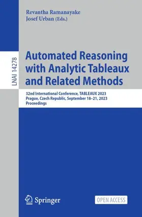 Urban / Ramanayake |  Automated Reasoning with Analytic Tableaux and Related Methods | Buch |  Sack Fachmedien