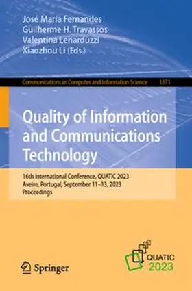 Fernandes / Travassos / Lenarduzzi | Quality of Information and Communications Technology | E-Book | www.sack.de