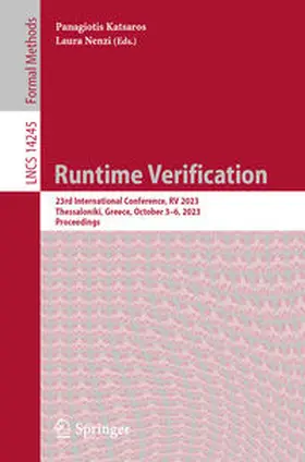 Katsaros / Nenzi | Runtime Verification | E-Book | www.sack.de