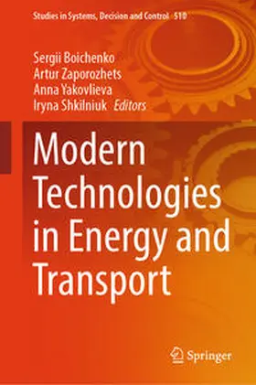 Boichenko / Zaporozhets / Yakovlieva |  Modern Technologies in Energy and Transport | eBook | Sack Fachmedien