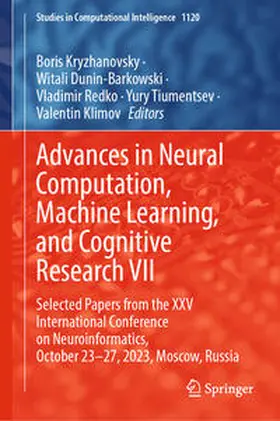Kryzhanovsky / Dunin-Barkowski / Klimov |  Advances in Neural Computation, Machine Learning, and Cognitive Research VII | Buch |  Sack Fachmedien