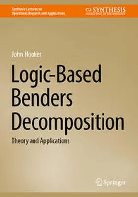 Hooker |  Logic-Based Benders Decomposition | eBook | Sack Fachmedien