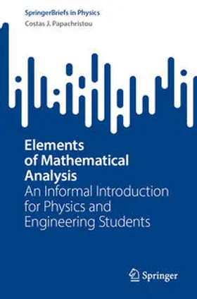 Papachristou |  Elements of Mathematical Analysis | eBook | Sack Fachmedien