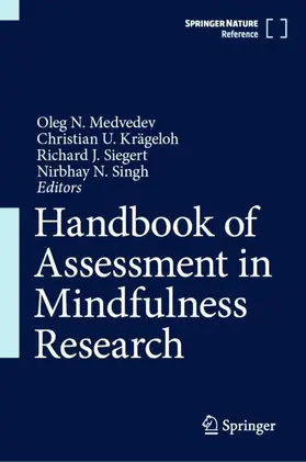 Medvedev / Krägeloh / Siegert |  Handbook of Assessment in Mindfulness Research | Buch |  Sack Fachmedien
