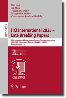 Gao / Zhou / Stephanidis |  HCI International 2023 ¿ Late Breaking Papers | Buch |  Sack Fachmedien