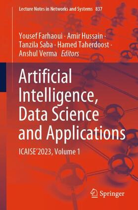Farhaoui / Hussain / Verma |  Artificial Intelligence, Data Science and Applications | Buch |  Sack Fachmedien