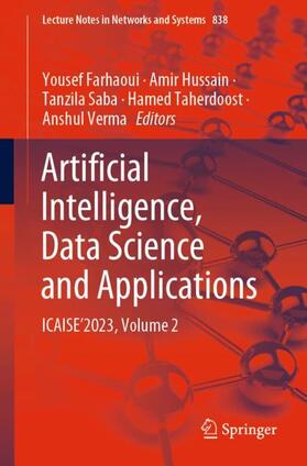 Farhaoui / Hussain / Verma |  Artificial Intelligence, Data Science and Applications | Buch |  Sack Fachmedien
