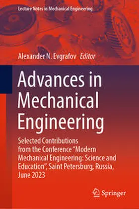 Evgrafov |  Advances in Mechanical Engineering | Buch |  Sack Fachmedien