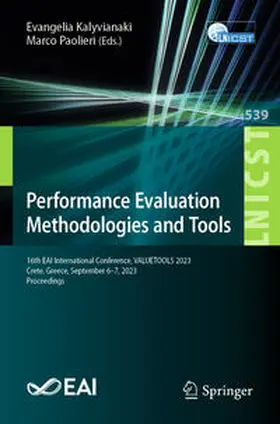 Kalyvianaki / Paolieri | Performance Evaluation Methodologies and Tools | E-Book | www.sack.de