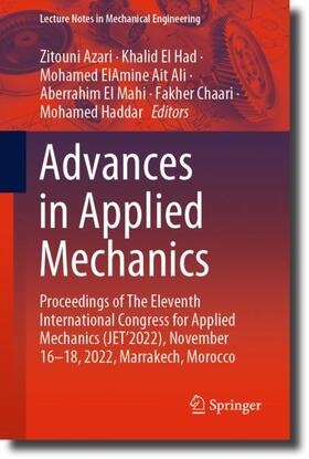 Azari / El Had / Haddar |  Advances in Applied Mechanics | Buch |  Sack Fachmedien