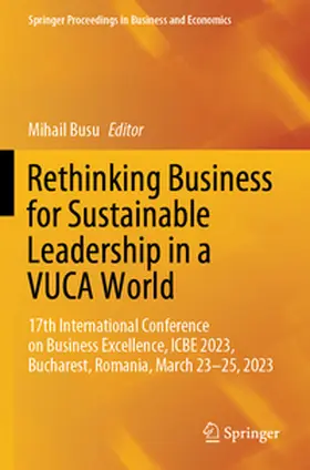 Busu |  Rethinking Business for Sustainable Leadership in a VUCA World | Buch |  Sack Fachmedien