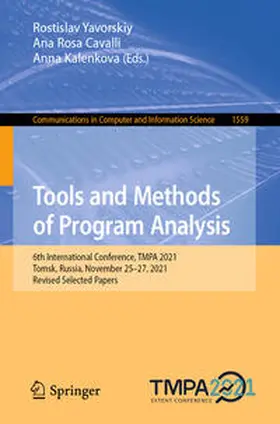 Yavorskiy / Cavalli / Kalenkova | Tools and Methods of Program Analysis | E-Book | www.sack.de
