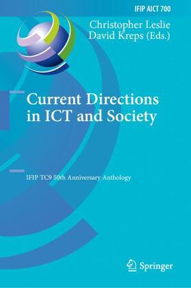Kreps / Leslie | Current Directions in ICT and Society | Buch | 978-3-031-50757-1 | sack.de