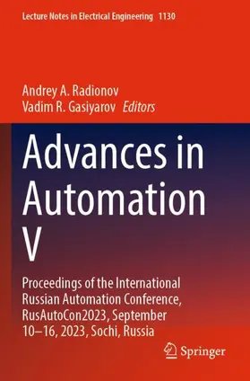 Gasiyarov / Radionov |  Advances in Automation V | Buch |  Sack Fachmedien