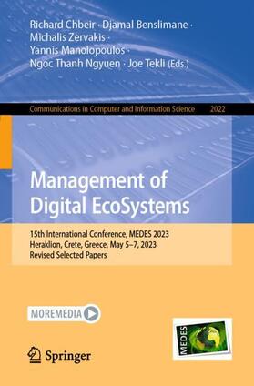 Chbeir / Benslimane / Tekli |  Management of Digital EcoSystems | Buch |  Sack Fachmedien