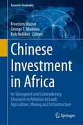 Mazwi / Helliker / Mudimu |  Chinese Investment in Africa | Buch |  Sack Fachmedien