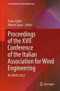 Zasso / Schito |  Proceedings of the XVII Conference of the Italian Association for Wind Engineering | Buch |  Sack Fachmedien