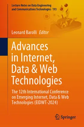Barolli |  Advances in Internet, Data & Web Technologies | Buch |  Sack Fachmedien