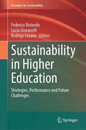 Rotondo / Lozano / Giovanelli |  Sustainability in Higher Education | Buch |  Sack Fachmedien