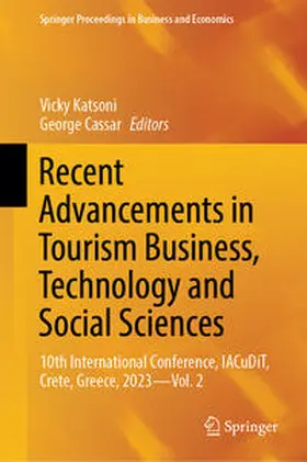 Cassar / Katsoni |  Recent Advancements in Tourism Business, Technology and Social Sciences | Buch |  Sack Fachmedien