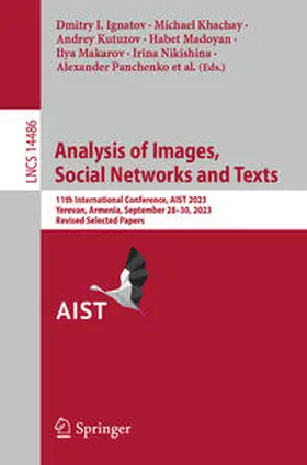 Ignatov / Khachay / Savchenko |  Analysis of Images, Social Networks and Texts | eBook | Sack Fachmedien