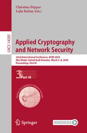 Pöpper / Batina |  Applied Cryptography and Network Security | eBook | Sack Fachmedien