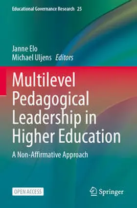 Elo / Uljens |  Multilevel Pedagogical Leadership in Higher Education | Buch |  Sack Fachmedien