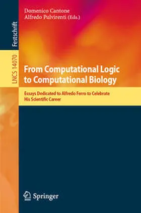Pulvirenti / Cantone |  From Computational Logic to Computational Biology | Buch |  Sack Fachmedien