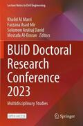 Al Marri / Mir / David |  BUiD Doctoral Research Conference 2023 | Buch |  Sack Fachmedien