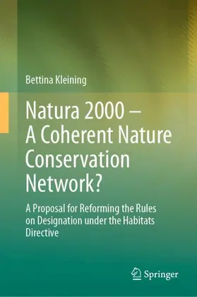 Kleining |  Natura 2000 - A Coherent Nature Conservation Network? | Buch |  Sack Fachmedien