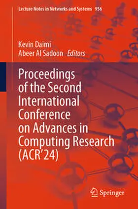 Al Sadoon / Daimi |  Proceedings of the Second International Conference on Advances in Computing Research (ACR'24) | Buch |  Sack Fachmedien