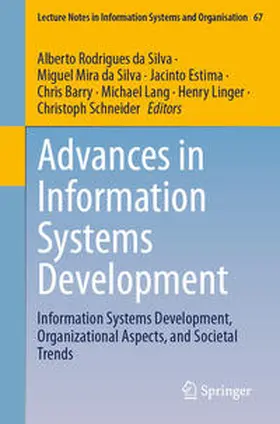 Rodrigues da Silva / Mira da Silva / Estima |  Advances in Information Systems Development | Buch |  Sack Fachmedien