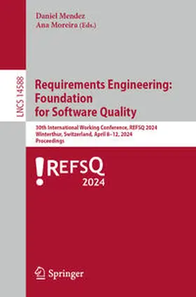 Mendez / Moreira | Requirements Engineering: Foundation for Software Quality | E-Book | sack.de
